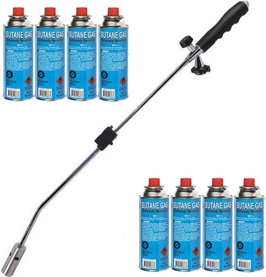 Kinzo Onkruidbrander + 8 gasflessen